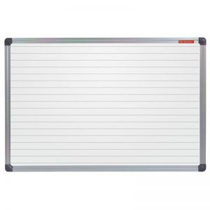 White magn board with rows 120/240 cm