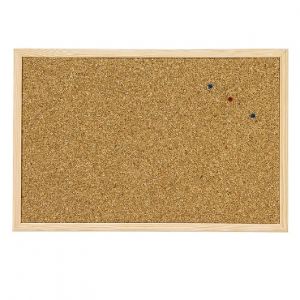 Corkboard with a wooden frame 60x90 cm