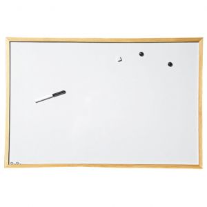 Magnetic panel with wooden frame 60x90mm.