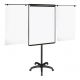 Magnetic flipchart with two arms and wheels Bi-Office Mobile